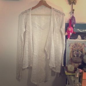 Cardigan sweater shawl